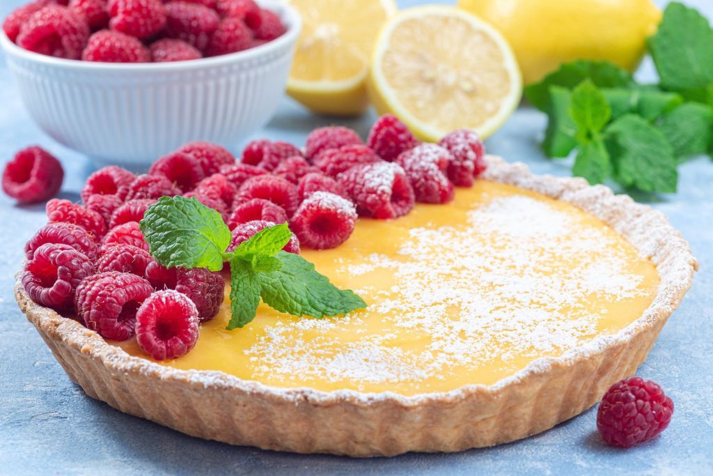 Vegan Lemon Tart with Almond Crust